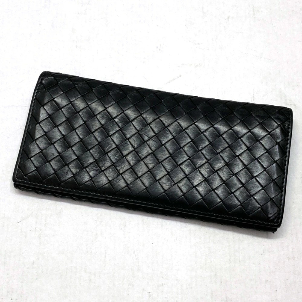 Bottega Veneta Long Wallet Coin Pocket Black